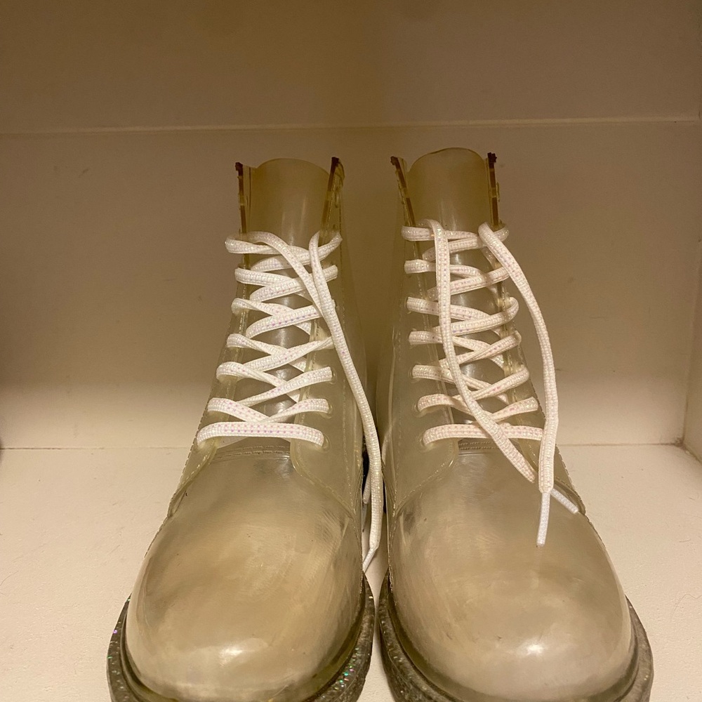 Circus by Sam Edelman Transparent Glitter Sole Boots - Picture 2 of 4